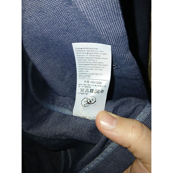 Old Navy Blazer 2 Button Jacket Mens Size XL Blue Gray Sport Coat 42×30 Pockets - Picture 5 of 16